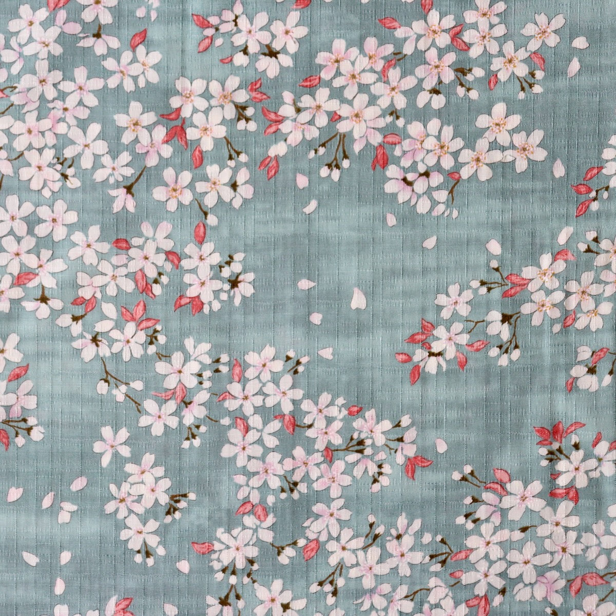 Sakura Cotton Dobby — Blue