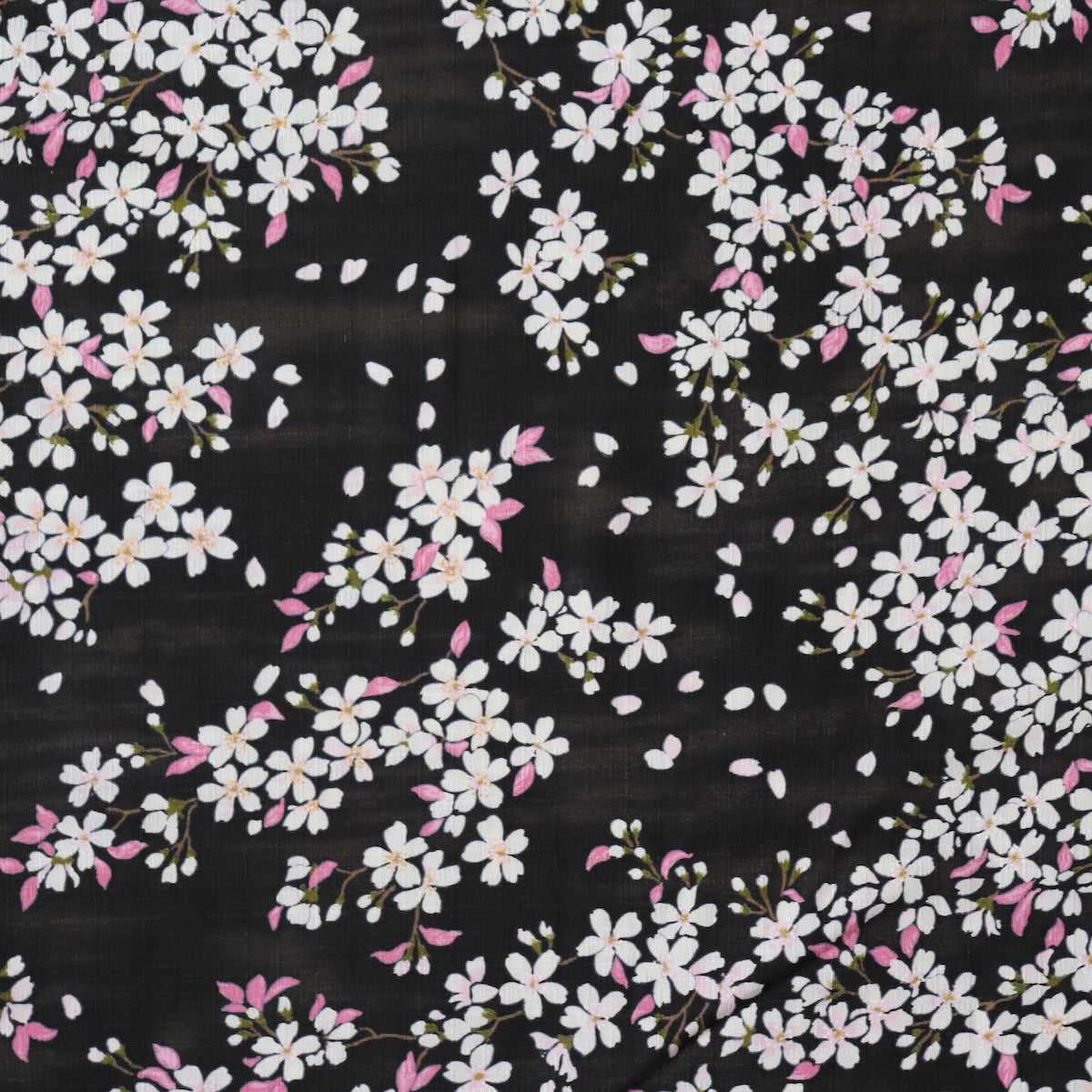 Sakura Cotton Dobby — Black