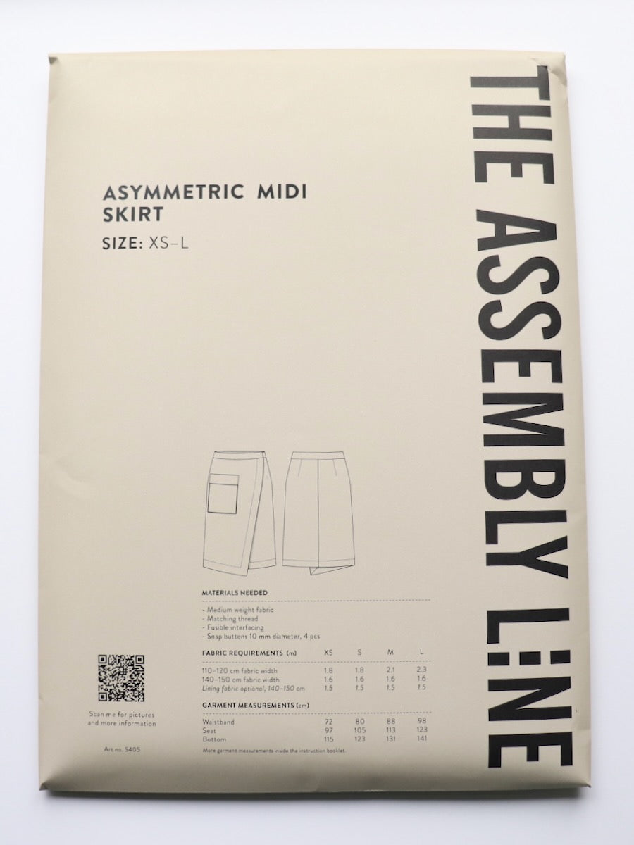 Asymmetric Midi Skirt sewing pattern by The Assembly Line