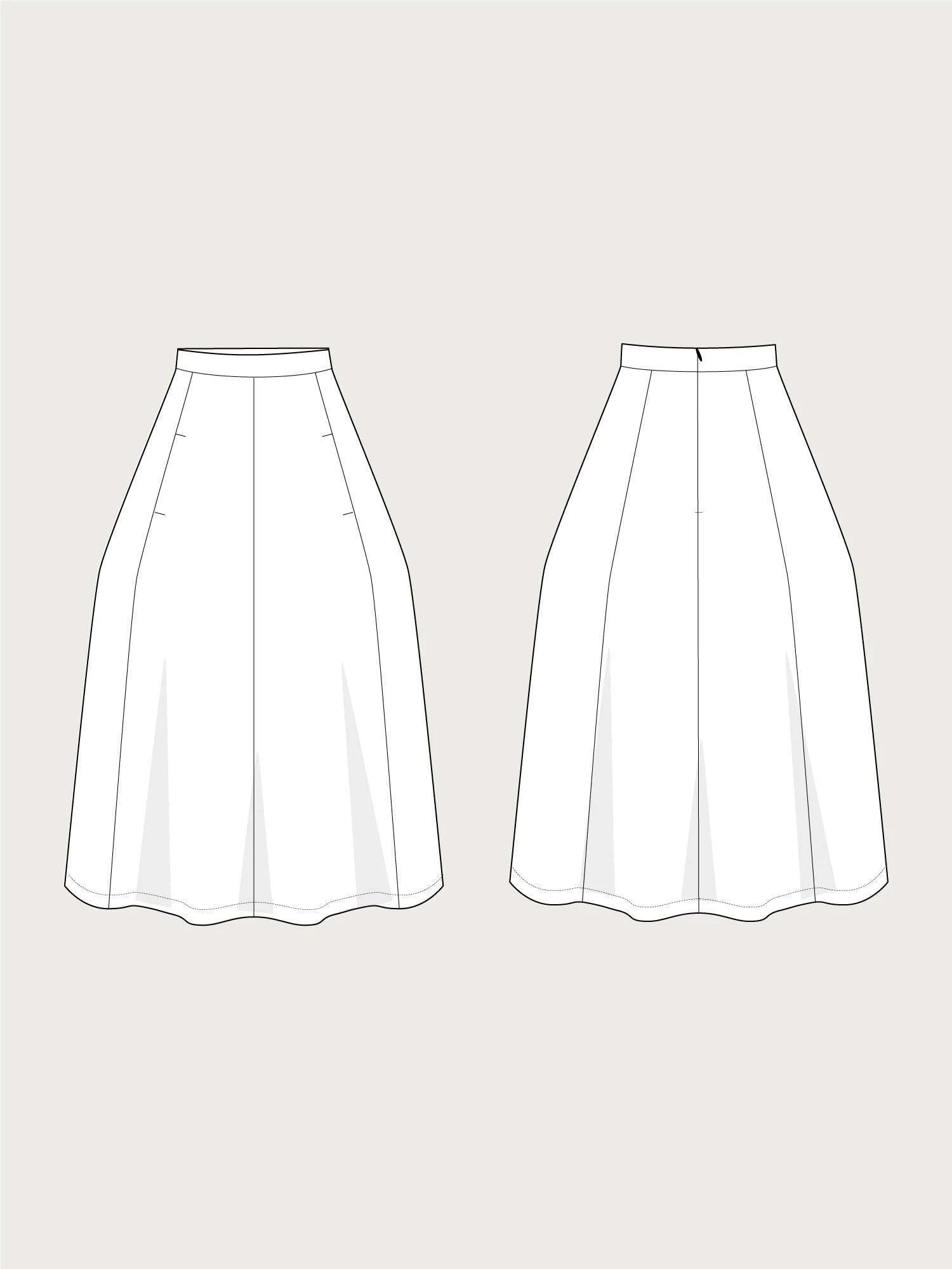 Tulip Skirt sewing pattern by The Assembly Line