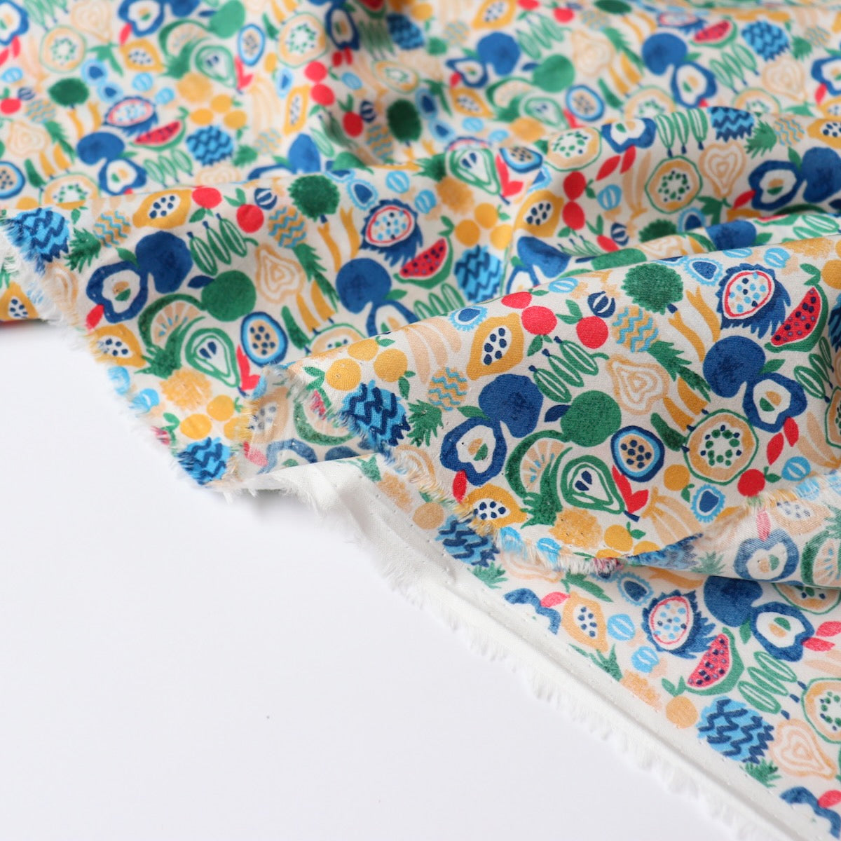 Five a Day Japanese Cotton Lawn — White