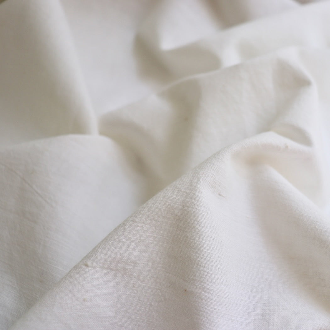 white khadi cotton handloom fabric