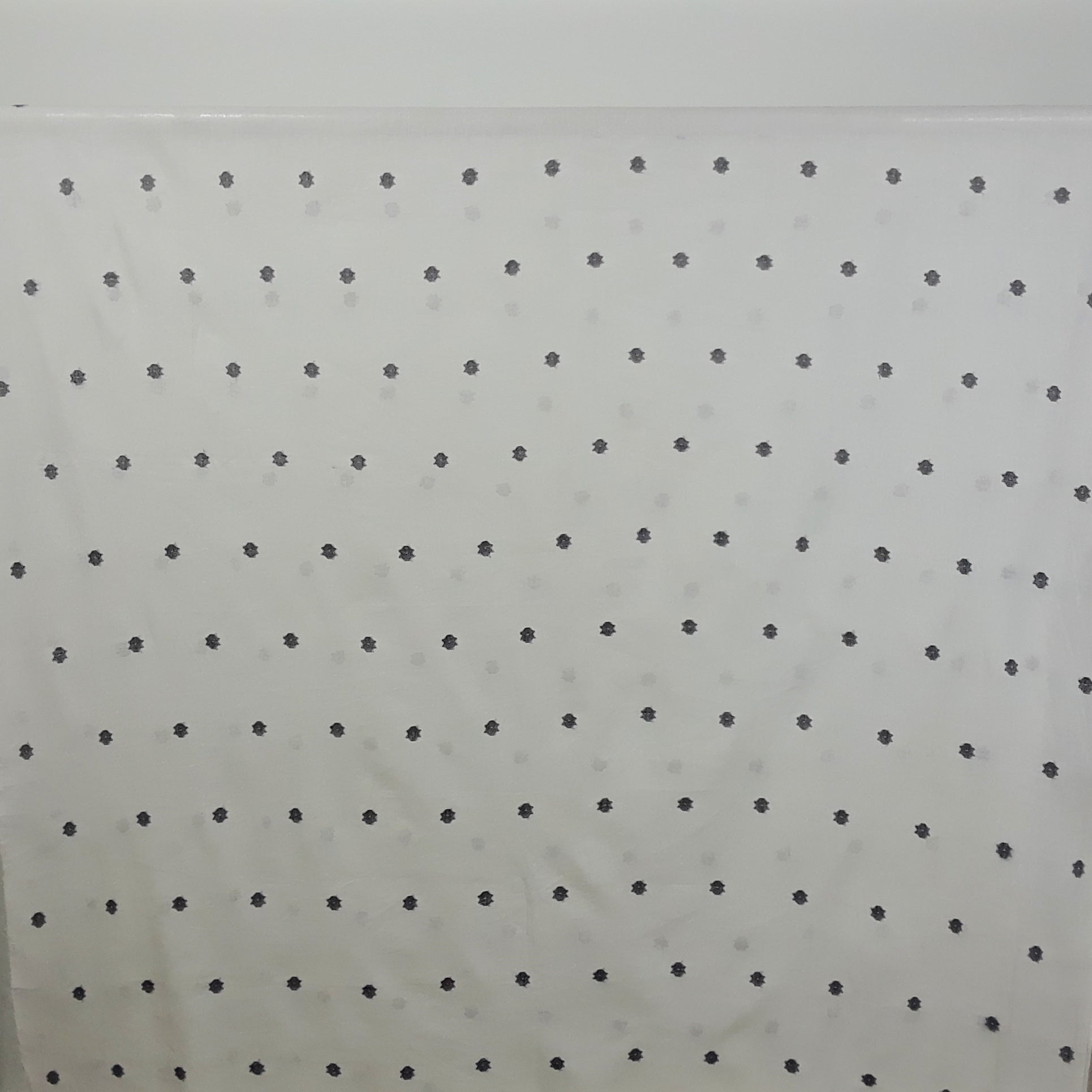 Black Flower Jamdani Handwoven Cotton Fabric