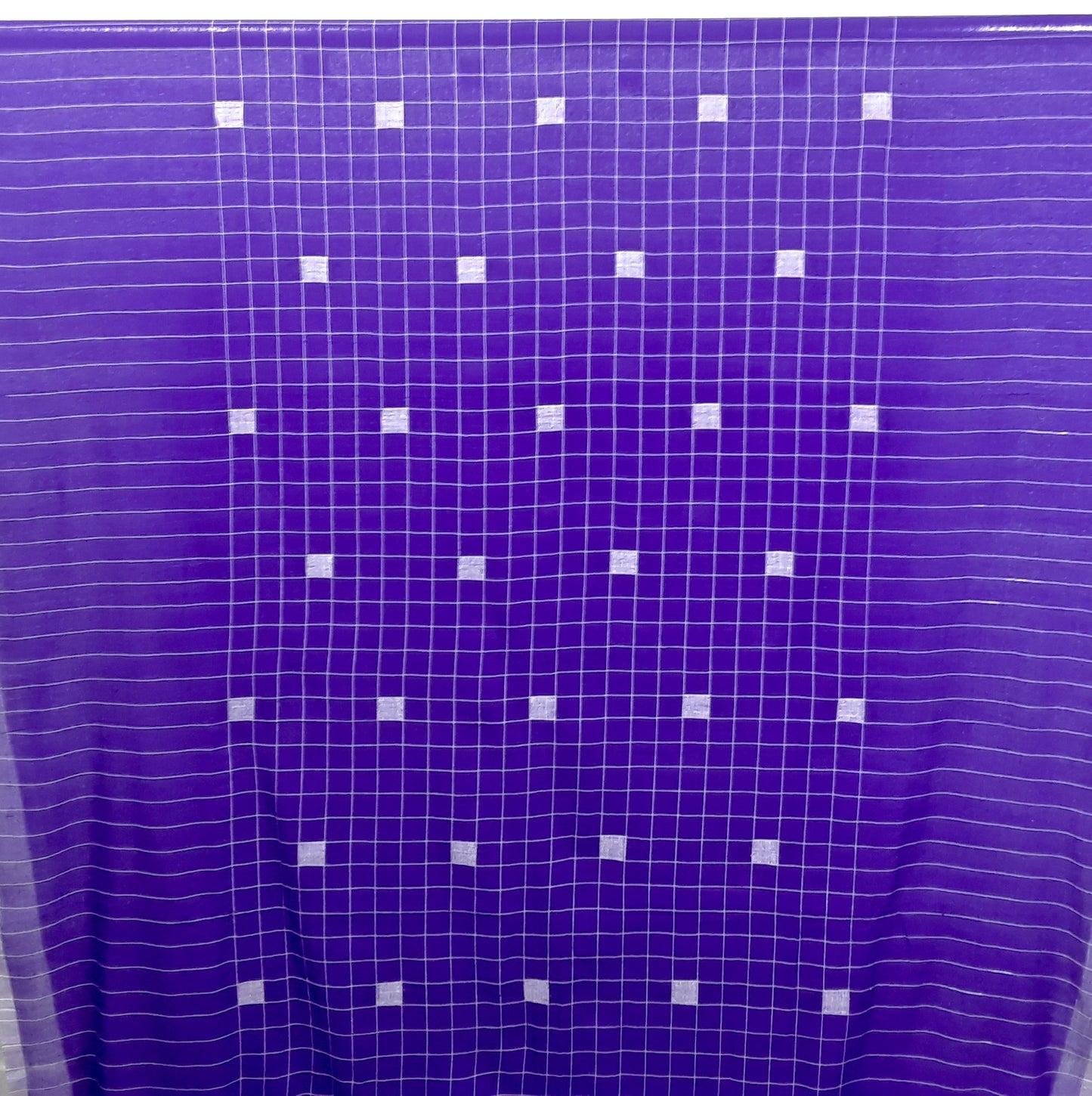 Purple Cubes Handwoven Jamdani Cotton Fabric