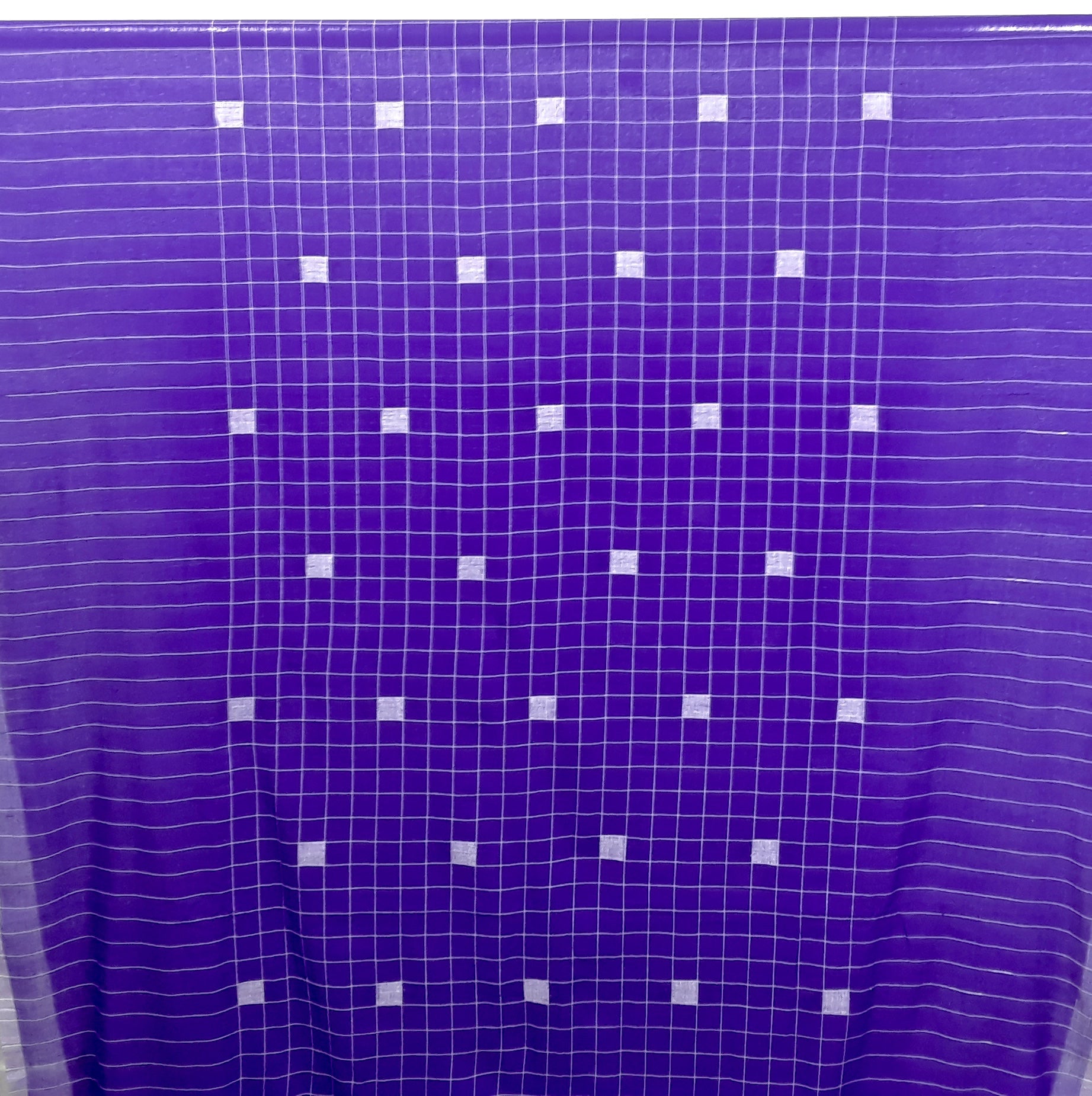 Purple Cubes Handwoven Jamdani Cotton Fabric