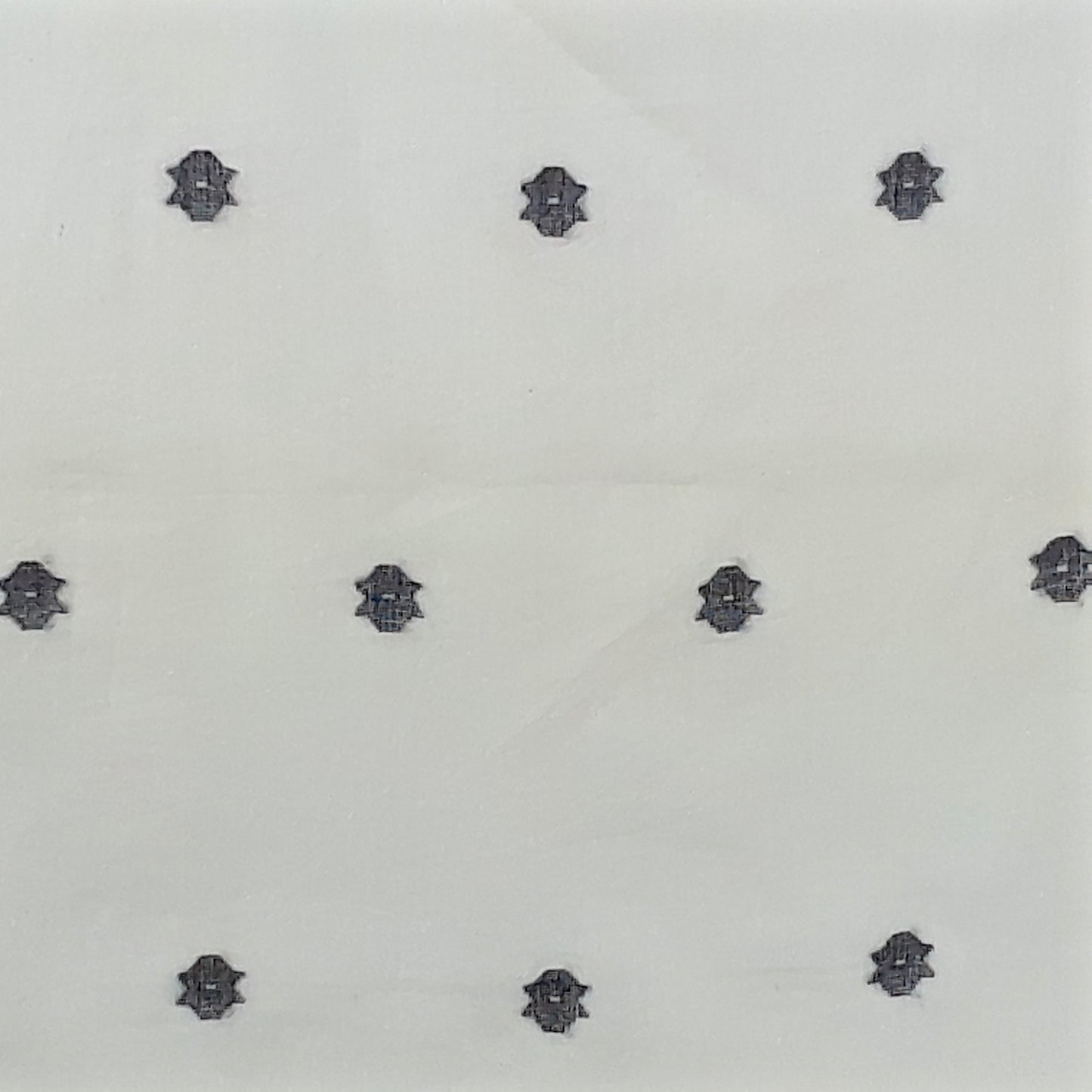 Black Flower Jamdani Handwoven Cotton Fabric