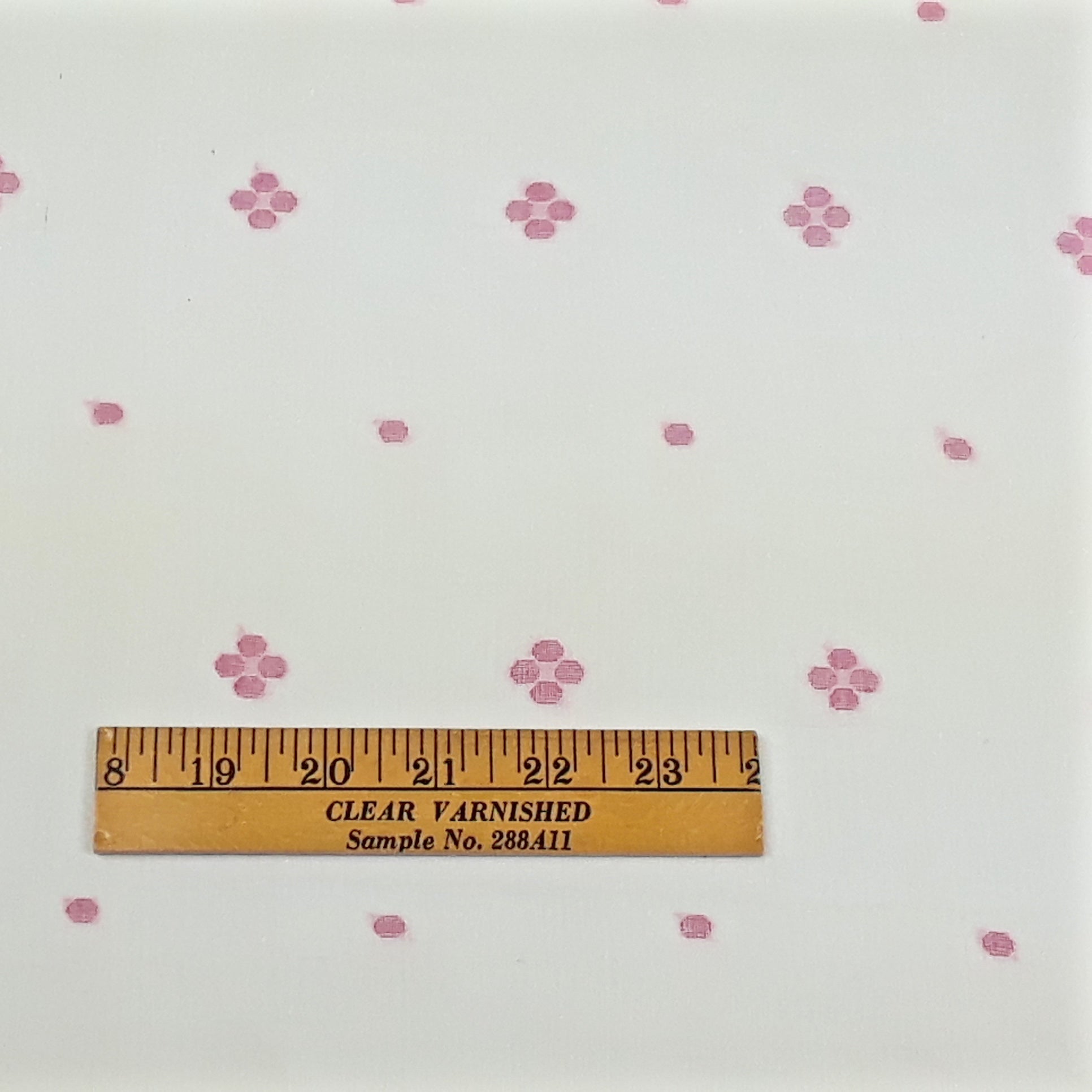 Pink Flower Jamdani Handwoven Cotton Fabric