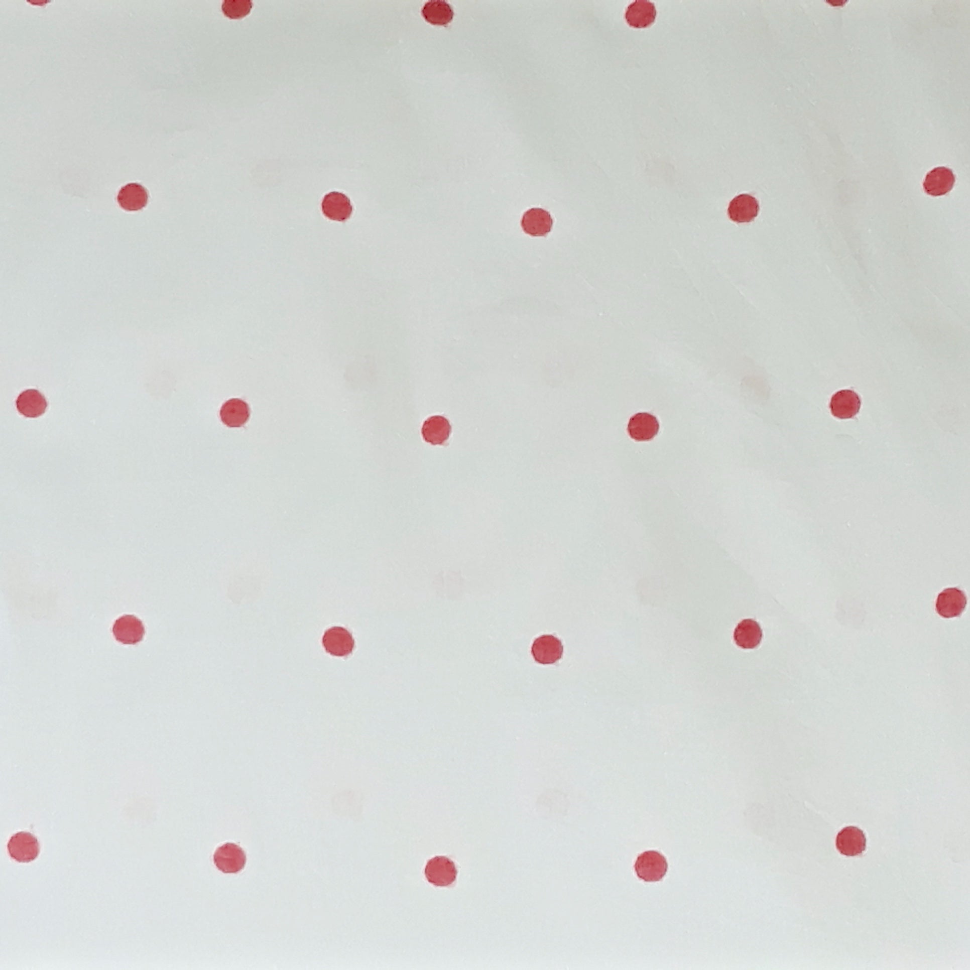 Red Polka Dots Cotton Handloom Jamdani Fabric