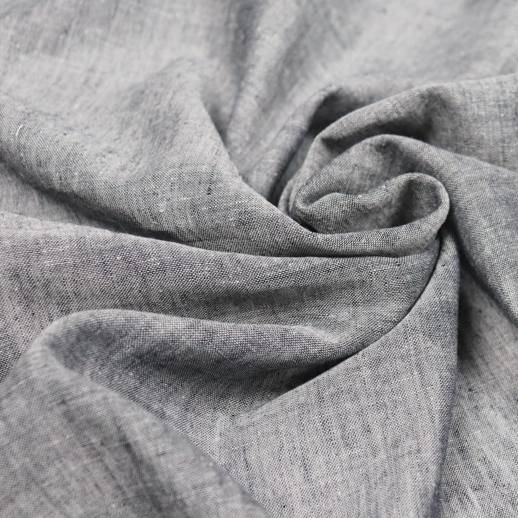 black and white shot cotton fabric