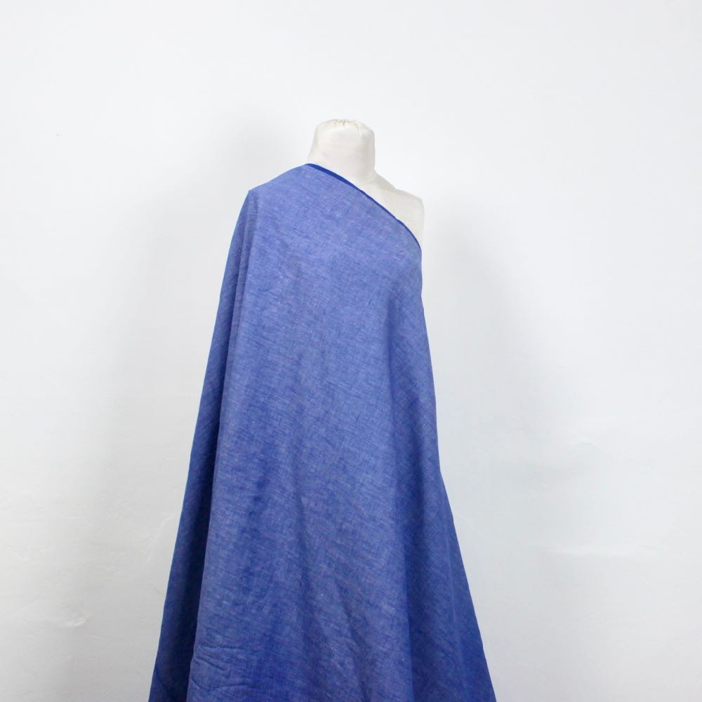Tiniest Basketweave Handloom Cotton — True Blue