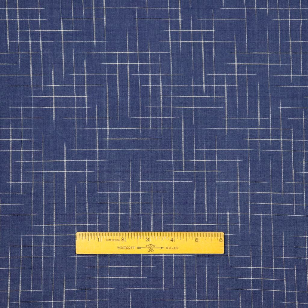 dark blue checks handwoven cotton sewing fabric