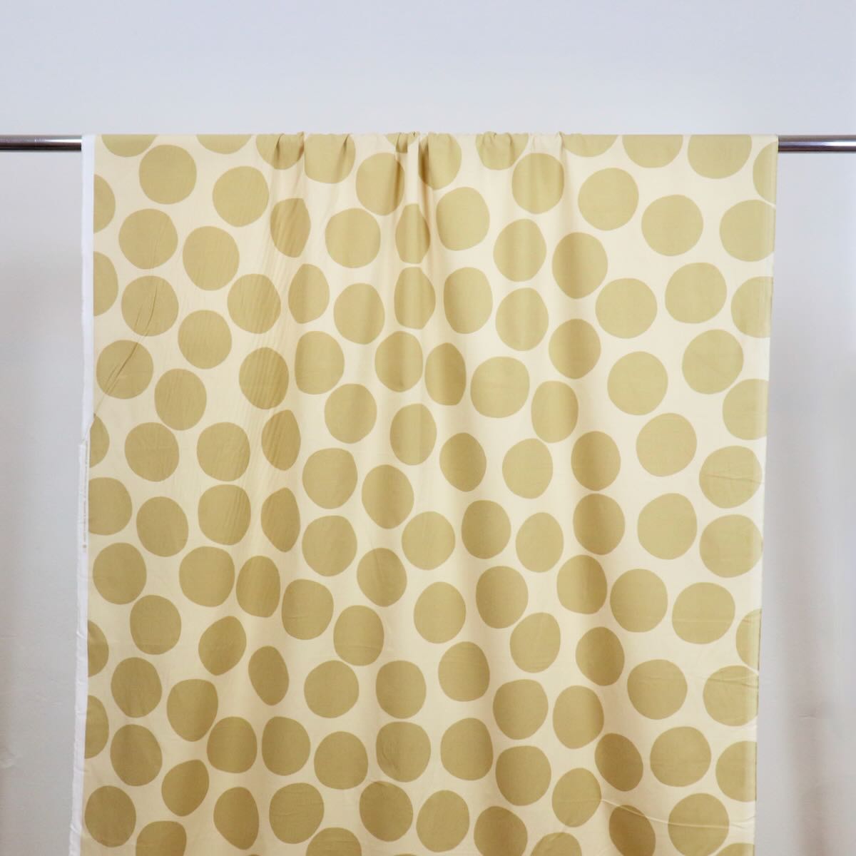 Swatch — Big Dots Japanese Cotton Pinwale Corduroy — Beige