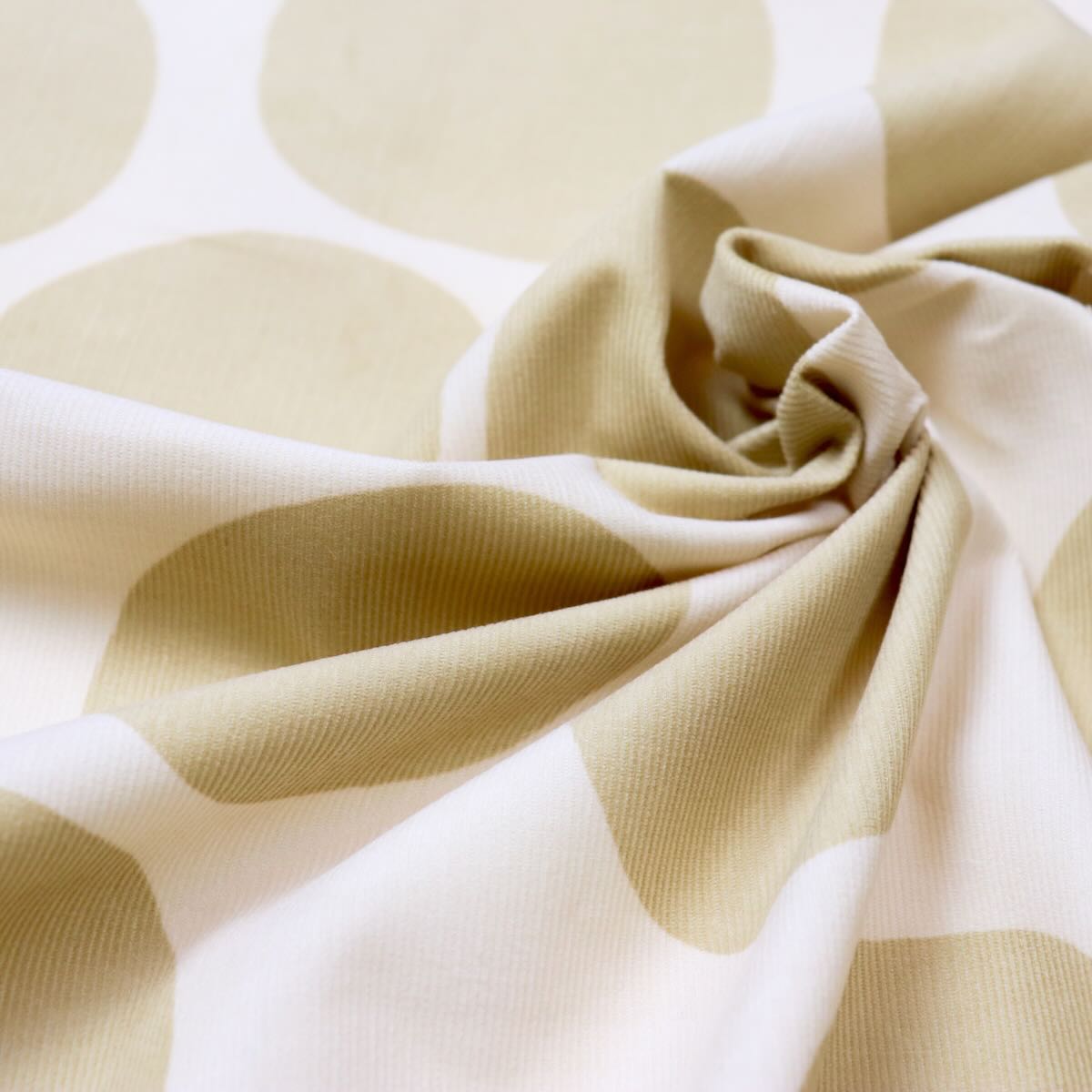 beige polka dot Japanese corduroy print