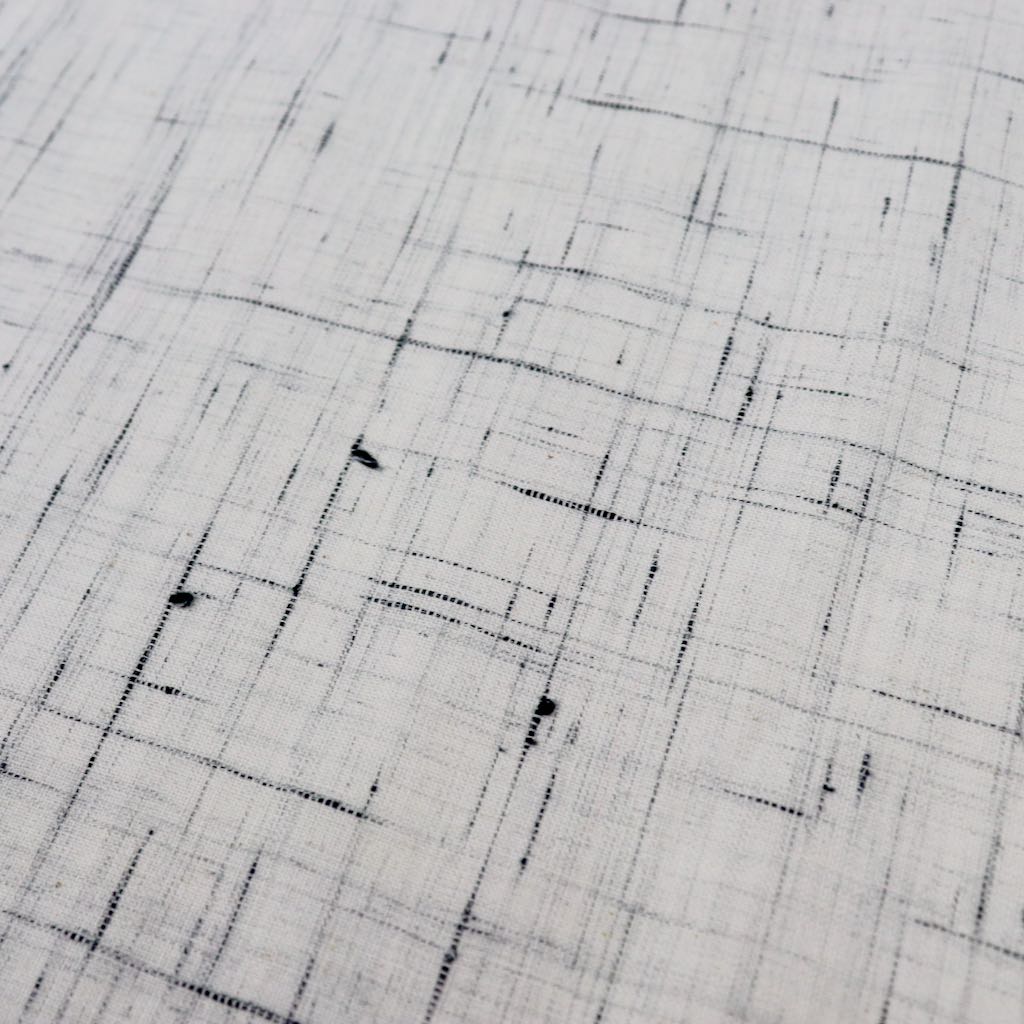 light gray and black khadi cotton fabric