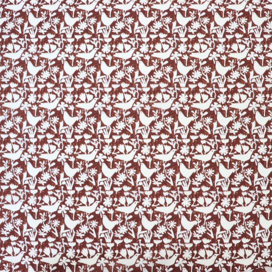 Hokkoh Japan bird print cotton lawn fabric