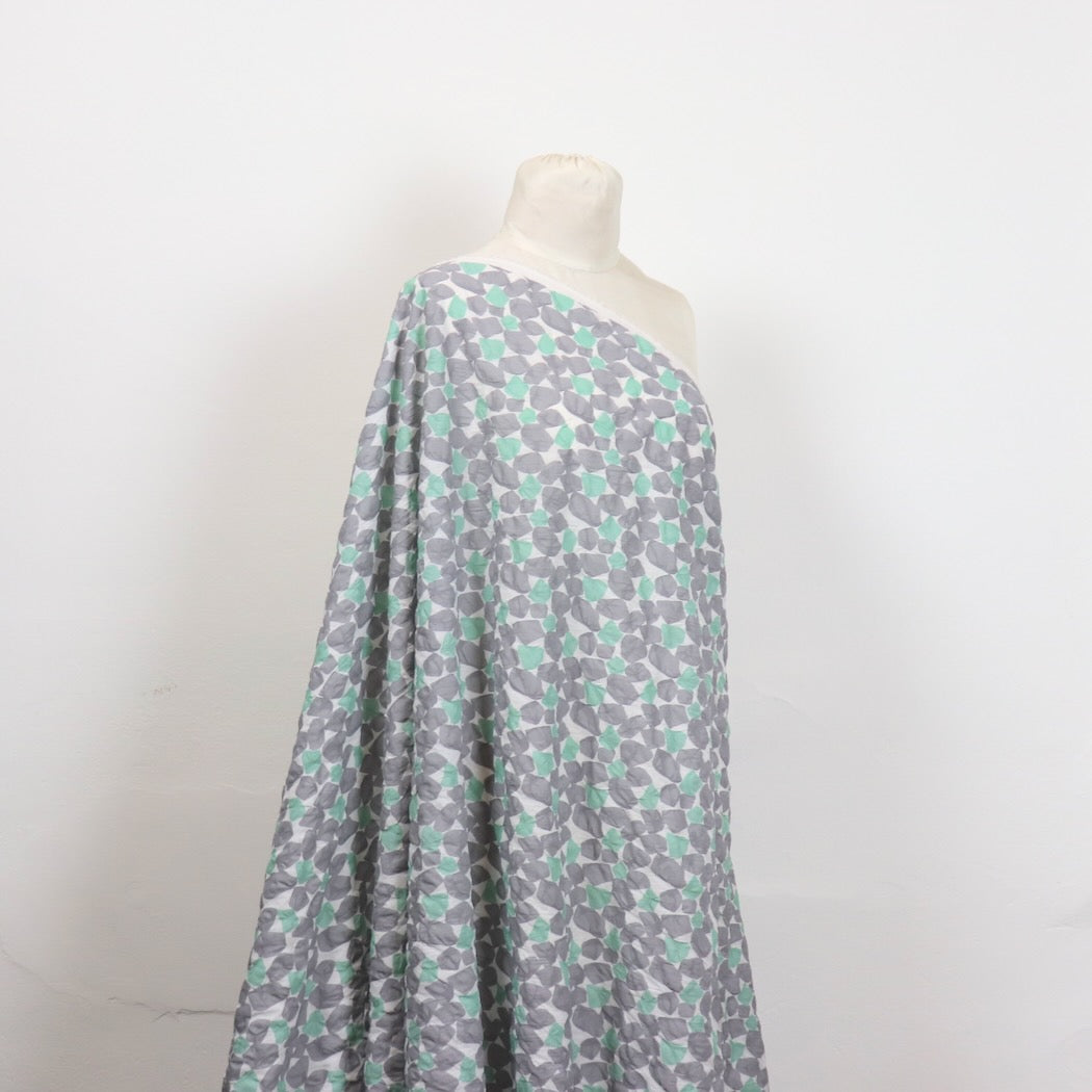 hokkoh japanese ripple lawn cotton fabric gray