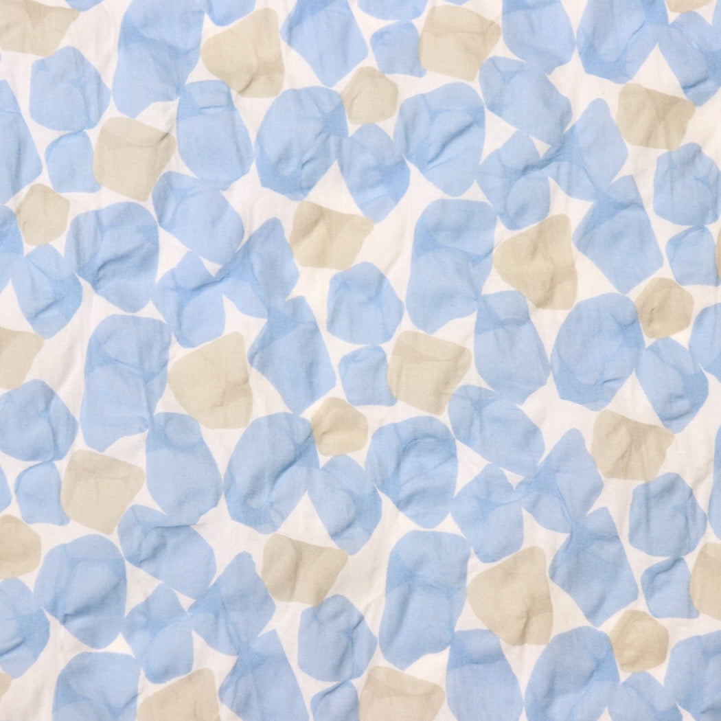 hokkoh japanese ripple lawn cotton fabric blue