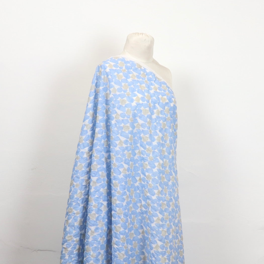 hokkoh japanese ripple lawn cotton fabric blue