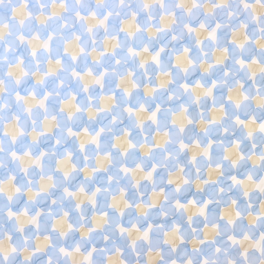 hokkoh japanese ripple lawn cotton fabric blue