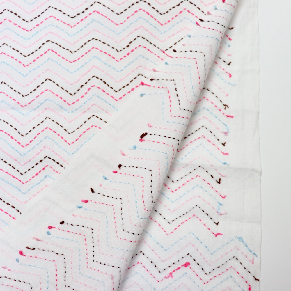 hand stitched kantha cotton fabric