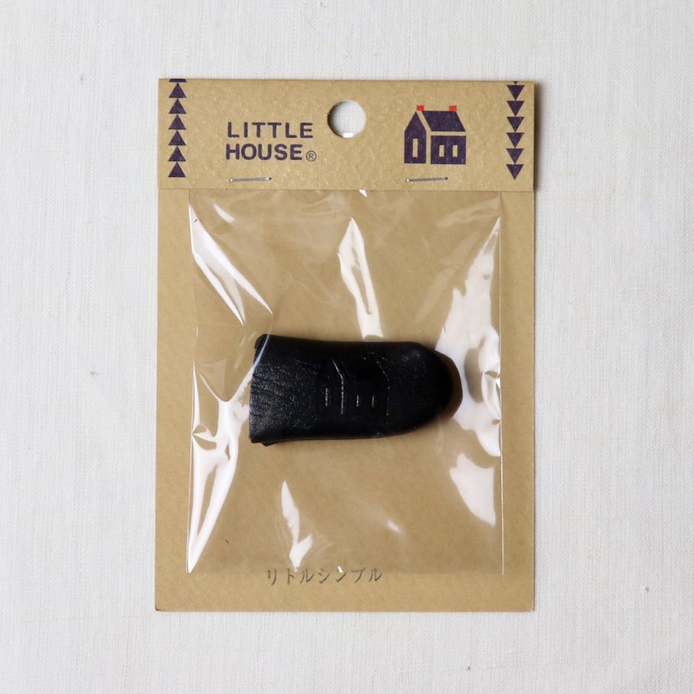 Little House Leather Thimble — Black