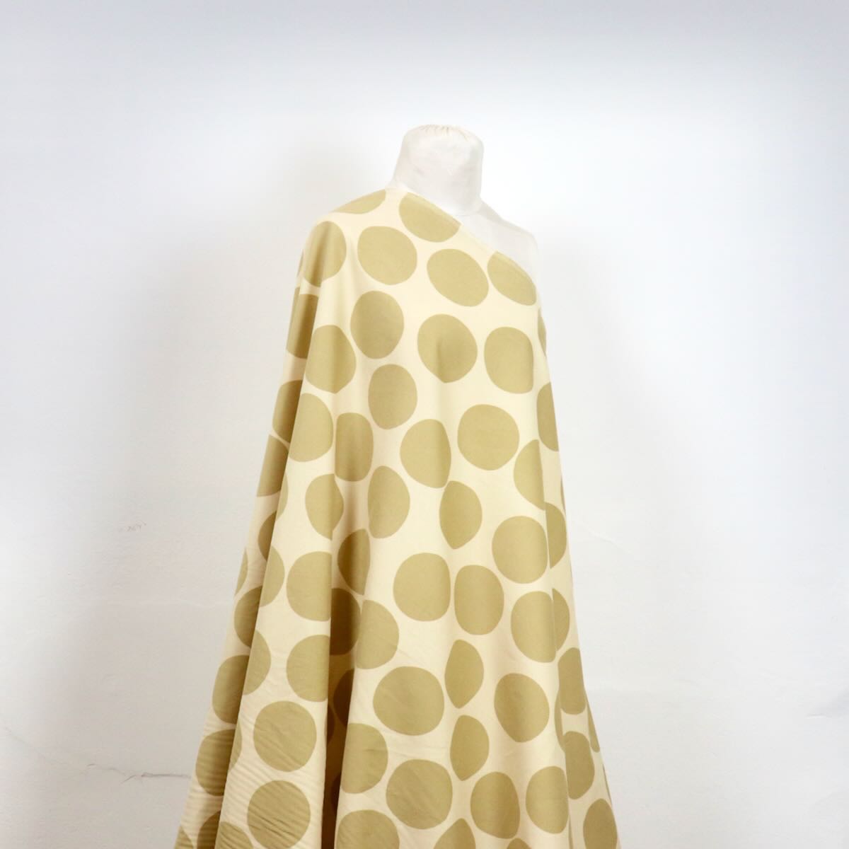 beige polka dot Japanese corduroy print