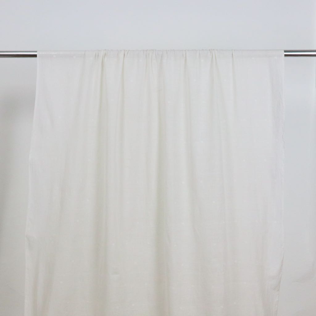 white dots cotton jamdani fabric