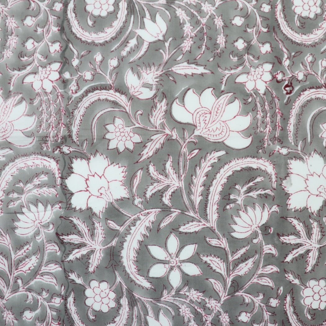 Fat Quarter Bundle — Pink + Gray Block Prints