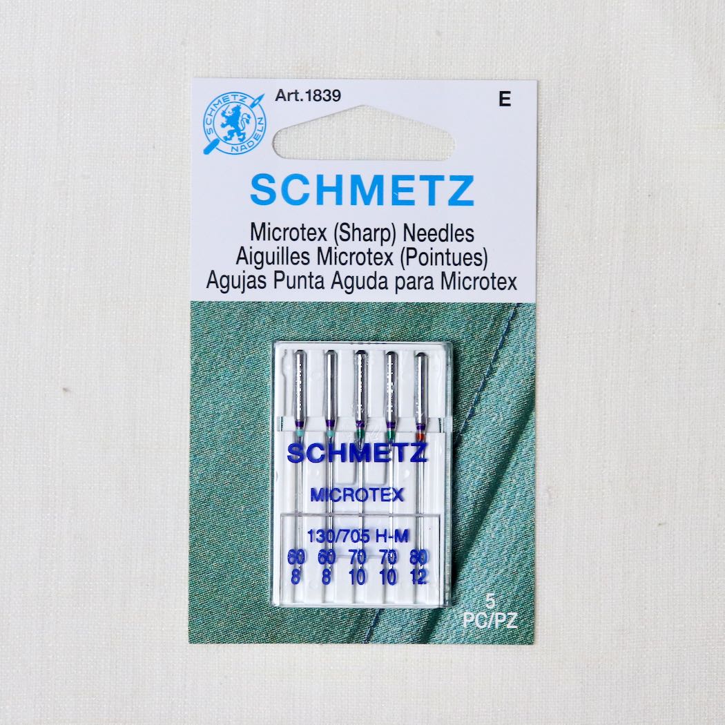 schmetz sharp microtex sewing machine needles