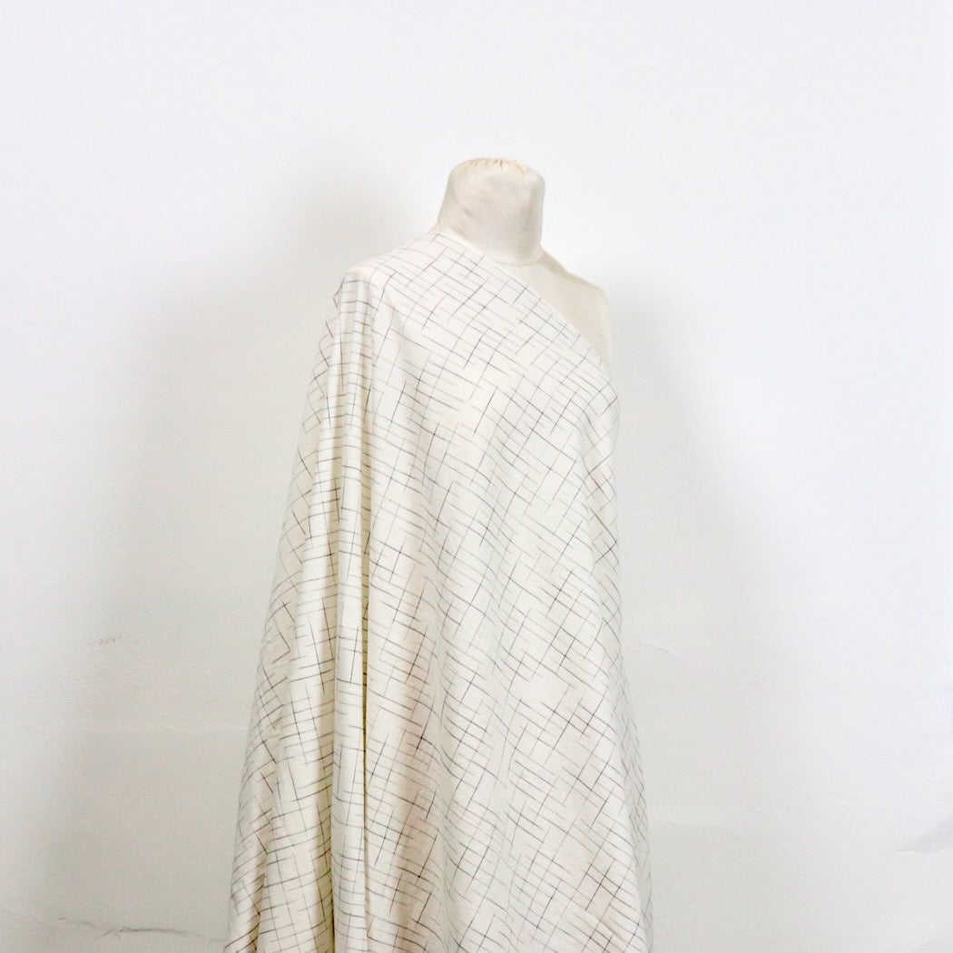 white check handwoven cotton shirt fabric