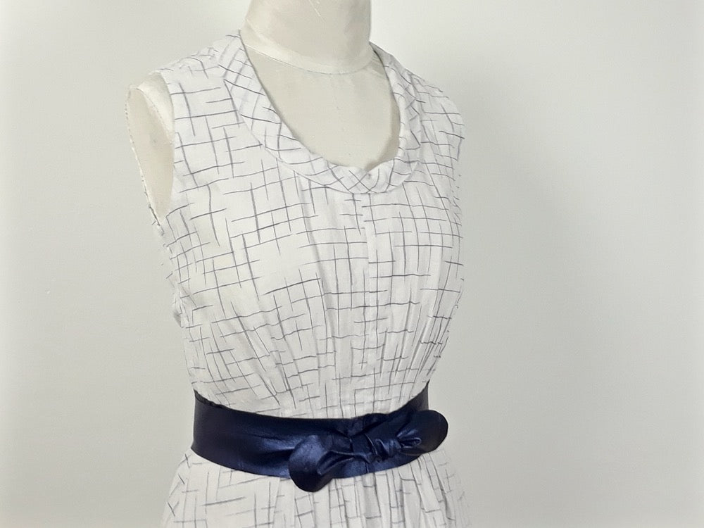 Project: Handloom Cotton Crosshatch Dress