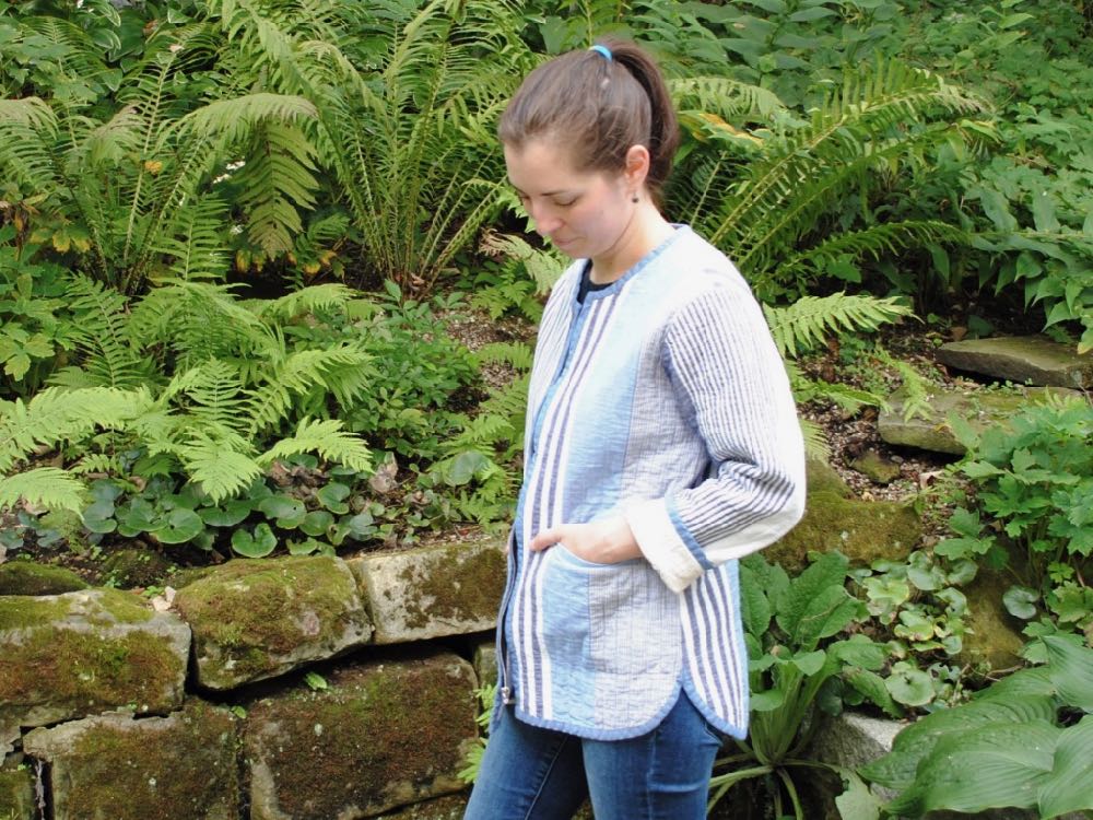 Project: Claire’s Tamarack Jacket in Handloom Stripes