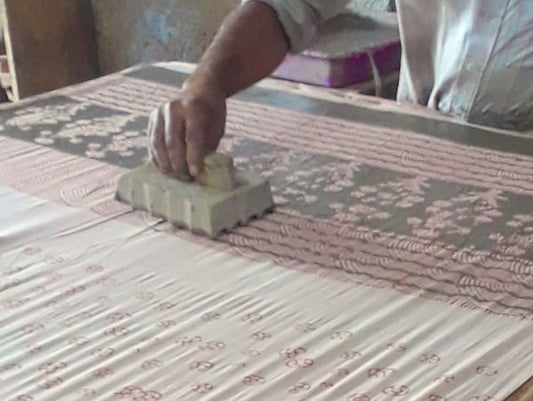 hand block printing in Rajasthan