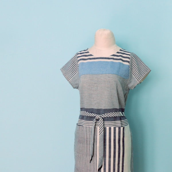 Project: Cielo Dress in Handloom Stripes