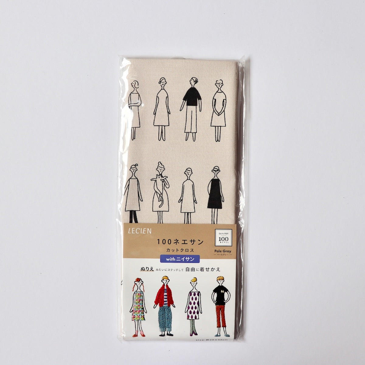 100 ladies and pets embroidery fabric
