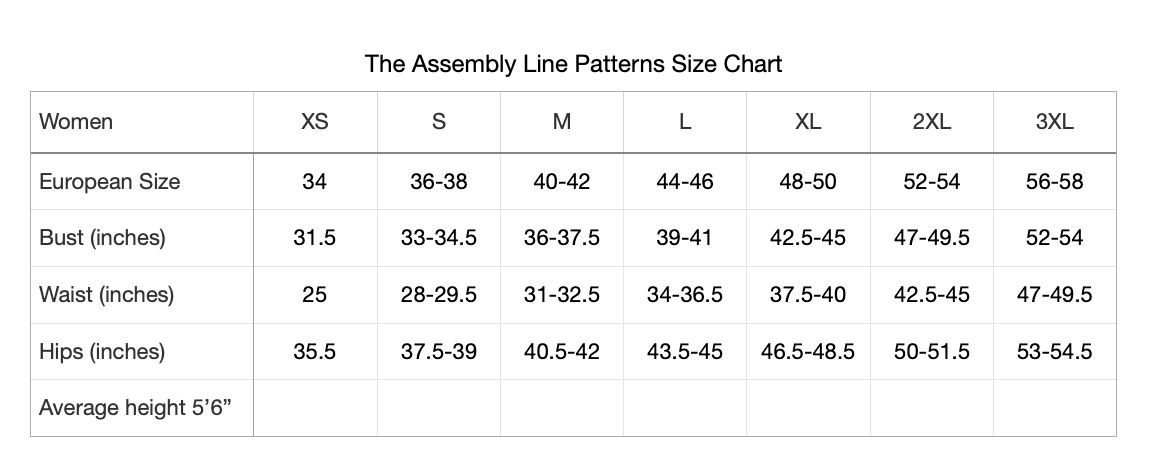 Cap Sleeve Shirt sewing pattern by The Assembly Line