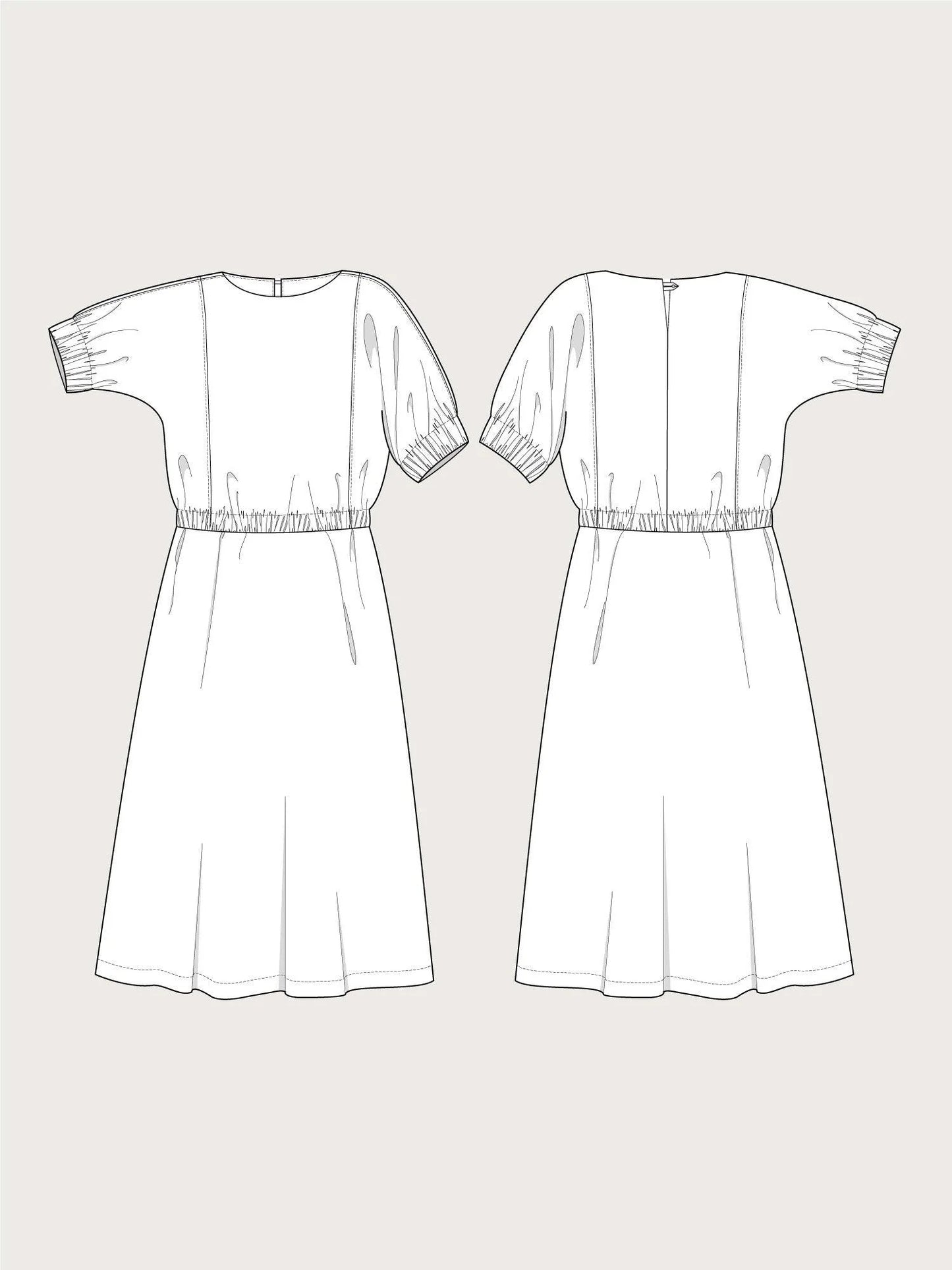 The Assembly Line Cuff Dress Sewing Pattern Loom and Stars The Assembly Line Cuff Dress Sewing Pattern Loom and Stars
