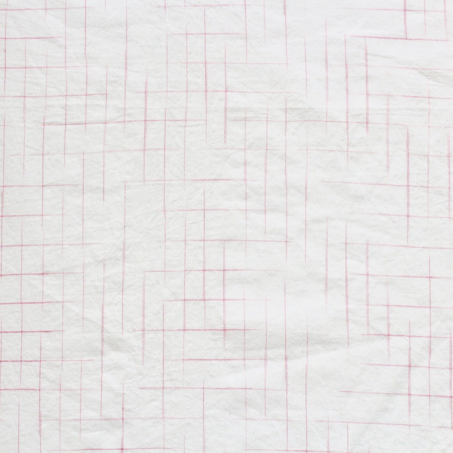 Pink Checks Handwoven Cotton Fabric