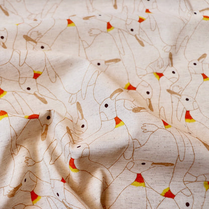 Penguins Linen Cotton