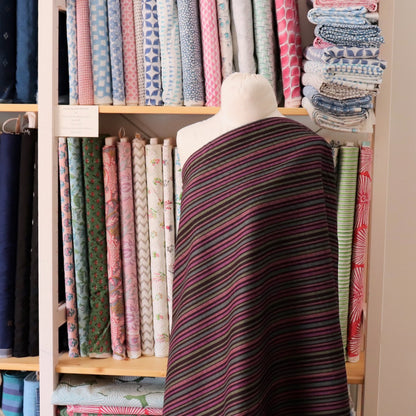 Murasaki Stripe Cotton Dobby