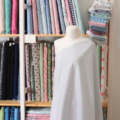 Technicolor Koi Dobby Cotton Print — Shallows