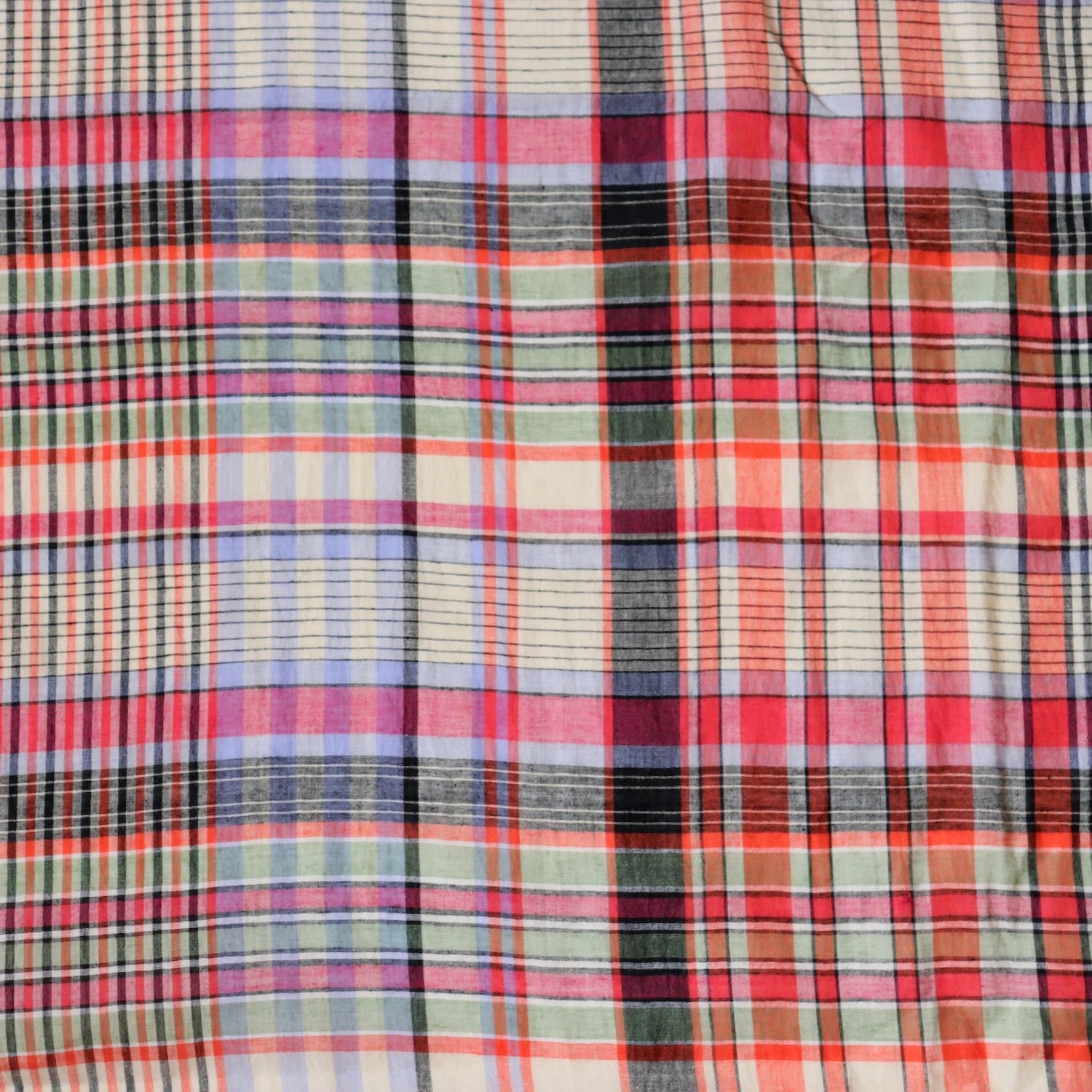 Gamcha Check Handloom Cotton Fabric – Loom and Stars