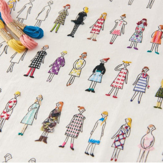 100 ladies cotton fabric for embroidery and crafts