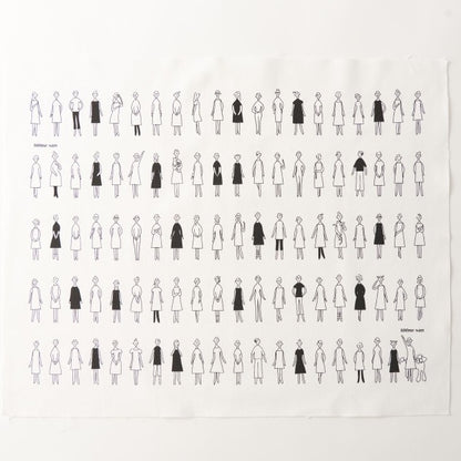 women and dogs craft fabric to embroider or paint