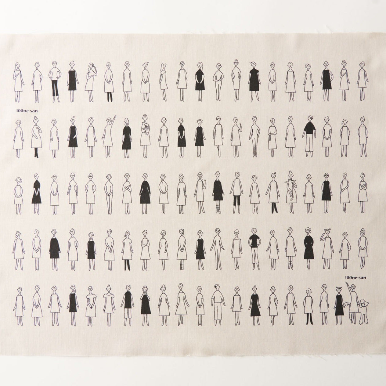 100 ladies and pets embroidery fabric Japanese crafts