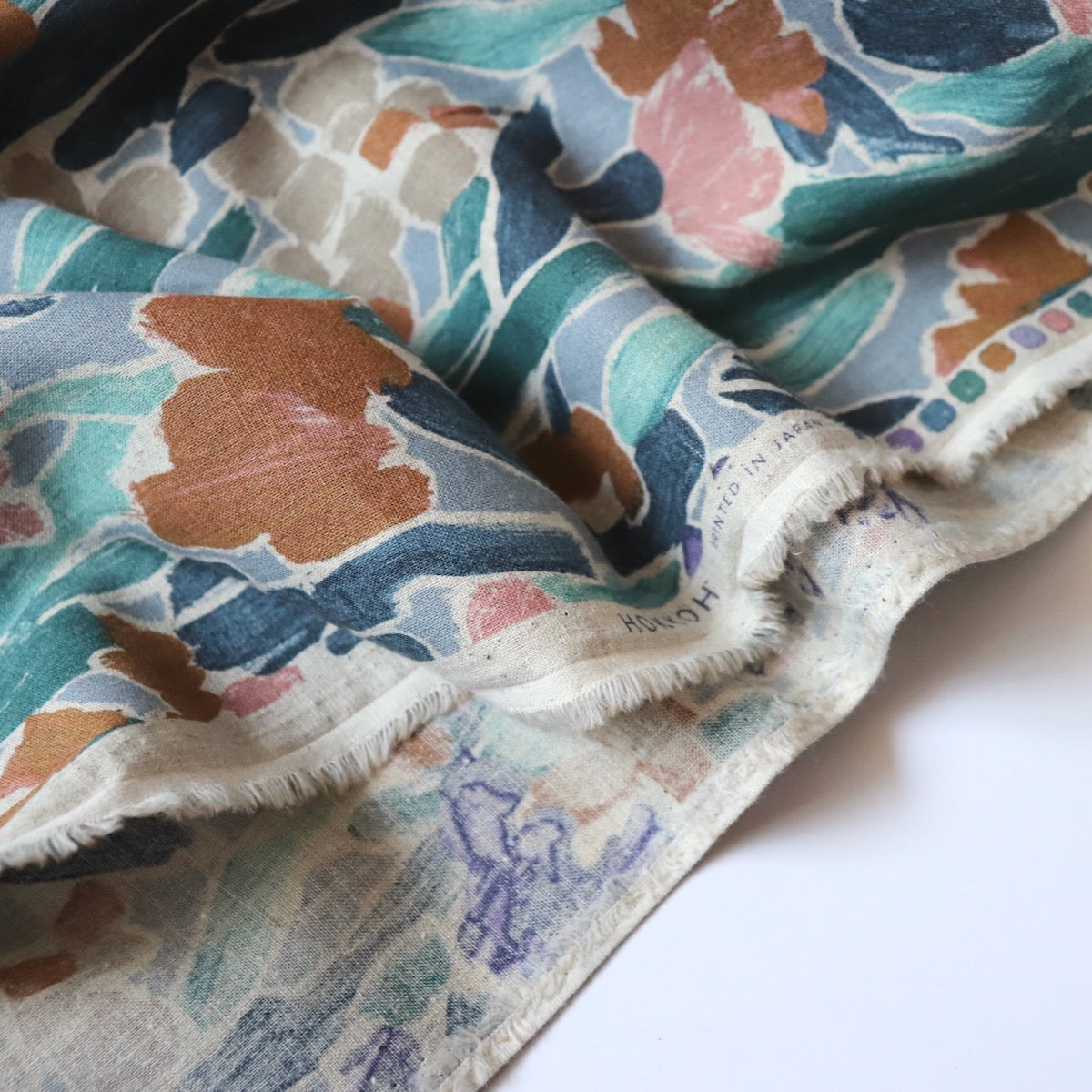 Fingerpaint Linen Cotton — Greens