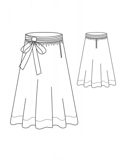 arpege skirt sewing pattern by atelier scammit