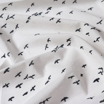 Brahma Karma Block Print — Black Birds