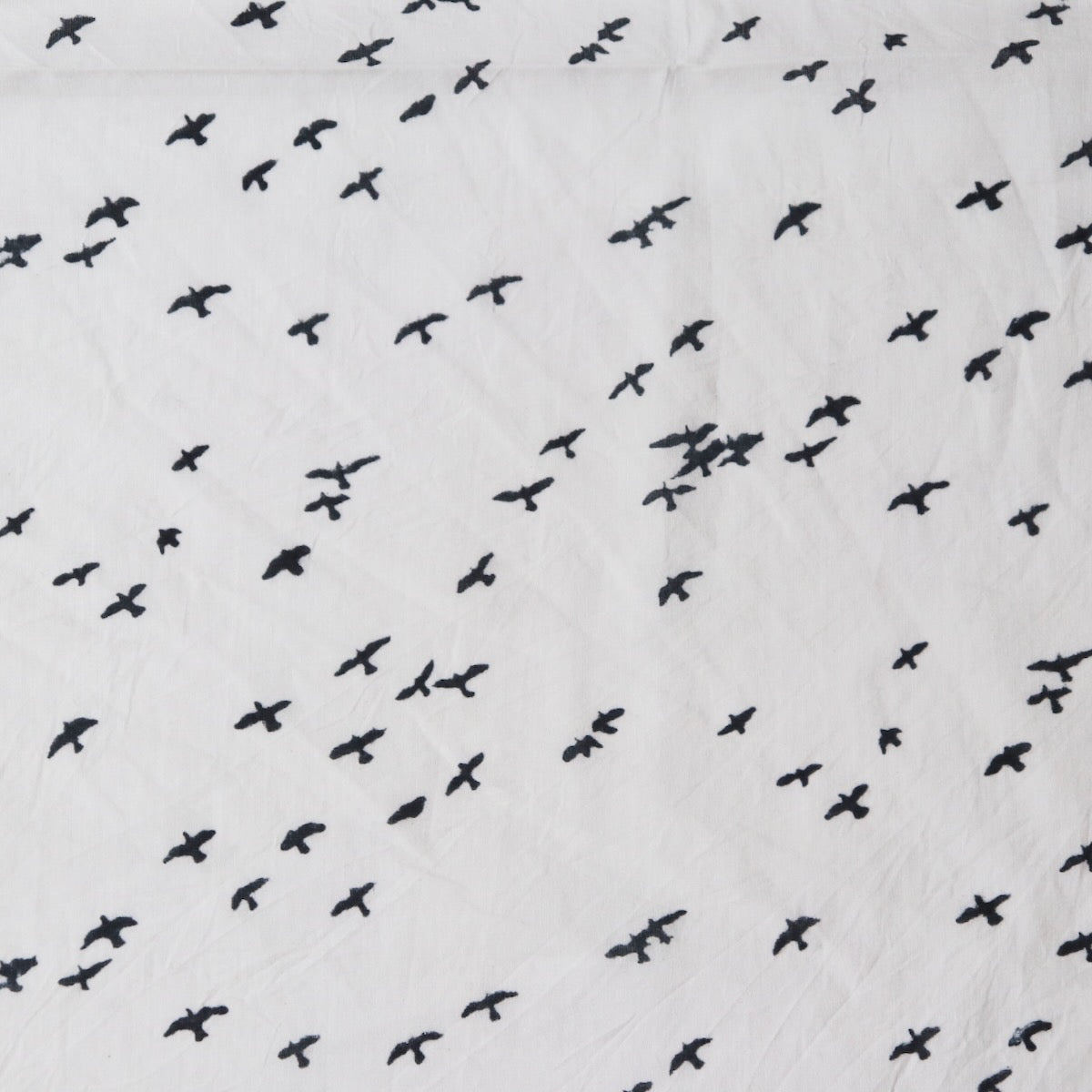 Swatch — Brahma Karma Block Print — Black Birds