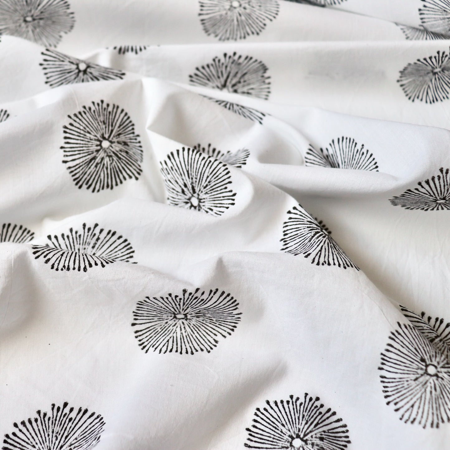 Dandelion Block Print Cotton
